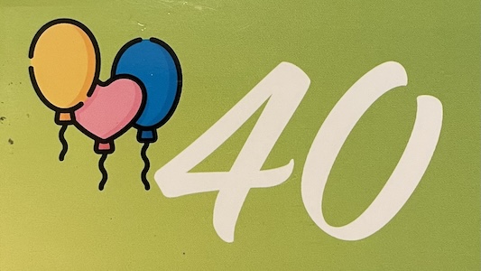 40. születésnapi kártya